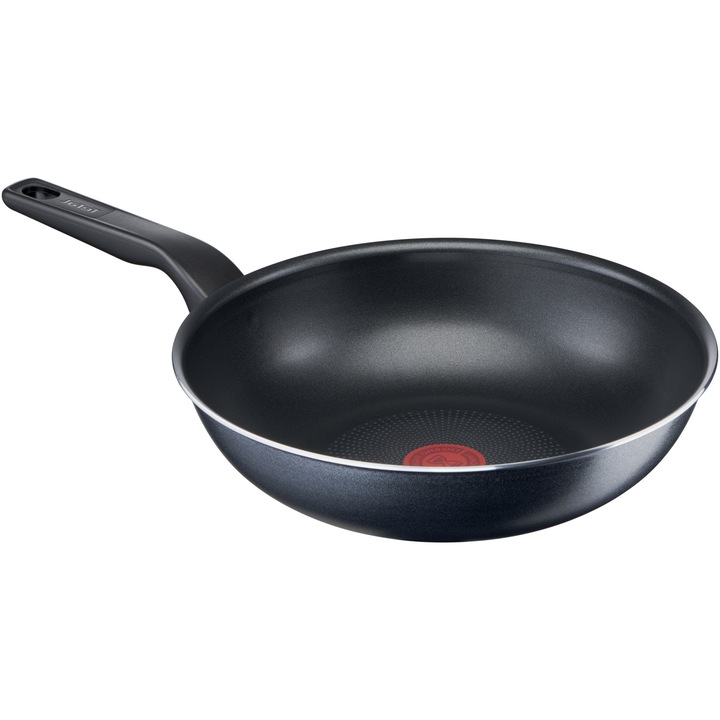 Уок тиган Tefal XL Force, 28 см, Незалепващо покритие, Индикатор за топлина Thermo Signal, Ергономична дръжка