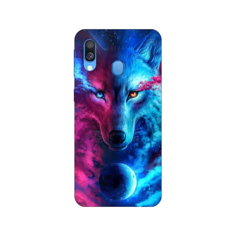 Husa Silicon Soft Upzz Print Samsung Galaxy A20e Model Wolf