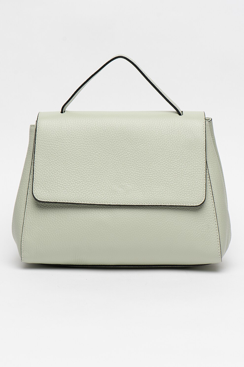 Pia Sassi, Geanta de piele cu bareta de umar, Alb fildes