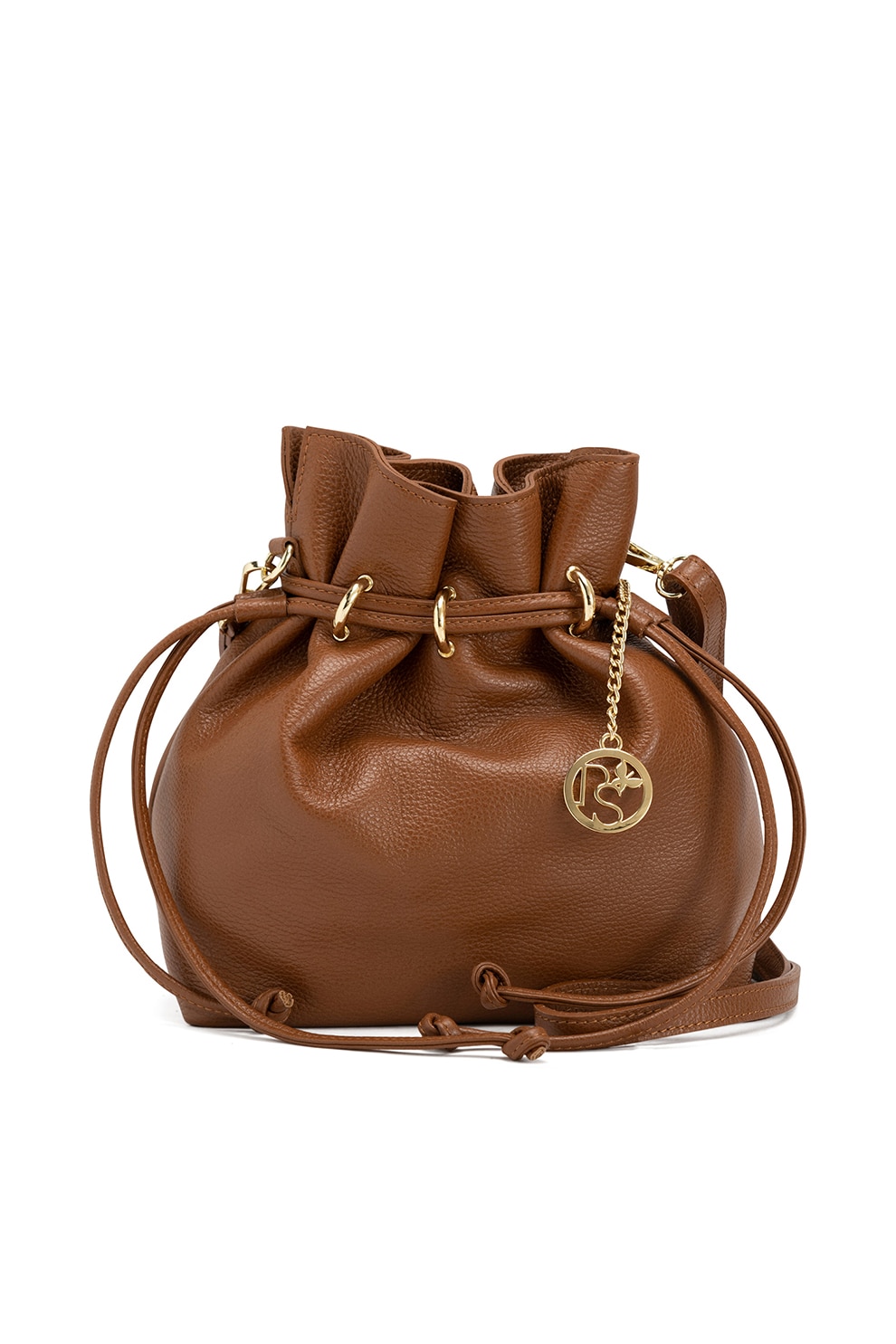 Pia Sassi, Geanta bucket de piele, Scortisoara