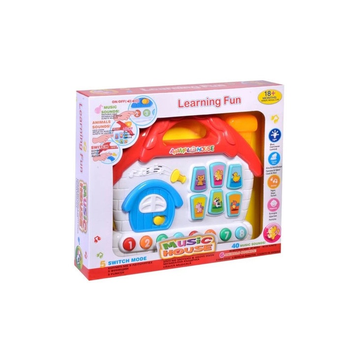 Jucarie muzicala bebelusi, 40 sunete diferite, 18 luni +