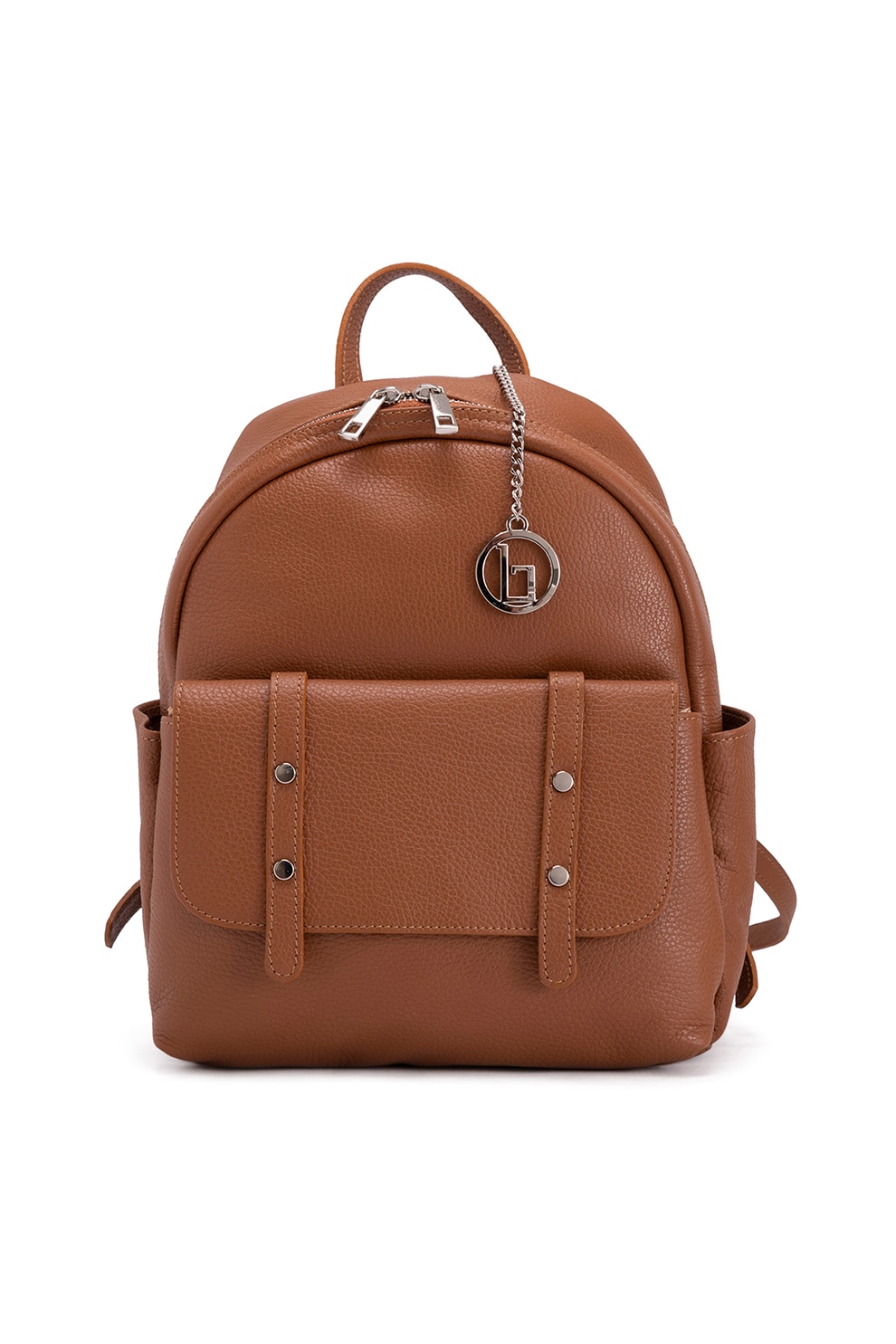 Lia Biassoni, Rucsac de piele cu buzunar exterior, Scortisoara