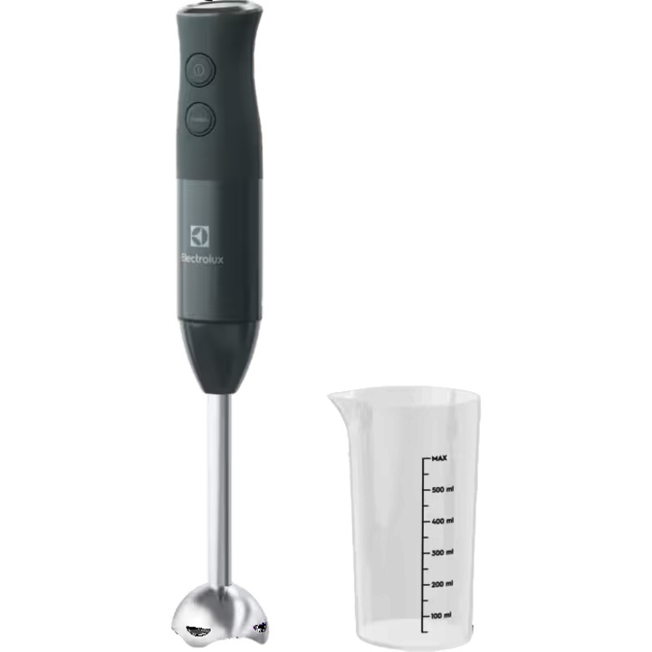 Mixer Electrolux E3HB1-4GG, 400W, 2 trepte viteza, tehnologie TruFlow®, functie Turbo, bol 600ml, BPA-free, negru