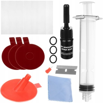Kit complet restaurare parbrize, MT Malatec, reparatie ciobituri cu rasina uv, 10 accesorii Kit complet restaurare parbrize, MT Malatec, reparatie ciobituri cu rasina uv, 10 accesorii