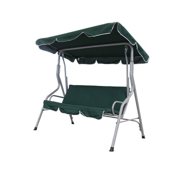 Balansoar Leagan Exterior, Relaxare, 3 Locuri, Casa Curte Gradina Terasa, Cadru Otel, Perna, Sarcina 240kg, Culoare Verde cu Gri Balansoar Leagan Exterior, Relaxare, 3 Locuri, Casa Curte Gradina Terasa, Cadru Otel, Perna, Sarcina 240kg, Culoare Verde cu Gri