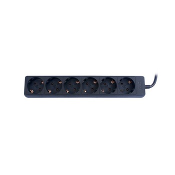 Prelungitor 3 metri 6 prize schuko cablu 3x1mm Prelungitor 3 metri 6 prize schuko cablu 3x1mm