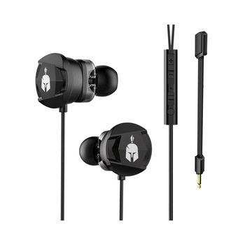 Casti gaming Spartan Gear Agoge, Negru Casti gaming Spartan Gear Agoge, Negru