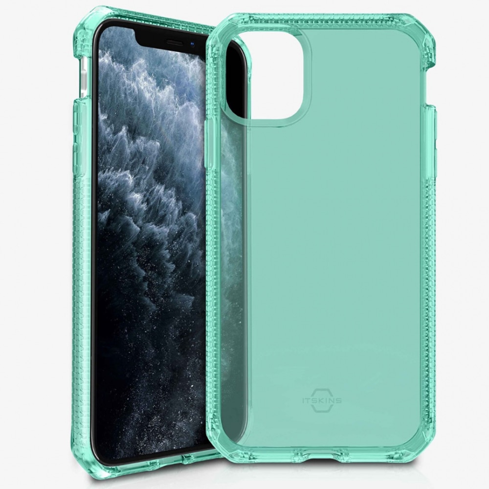 Husa IT Skins Spectrum Clear compatibila cu iPhone 11 Pro Max, Tiffany Green