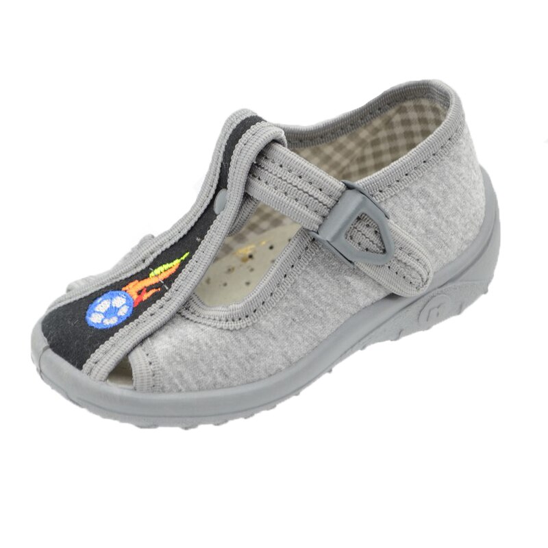 Sandale din panza pentru baieti Nazo NZOG3, Gri, 19