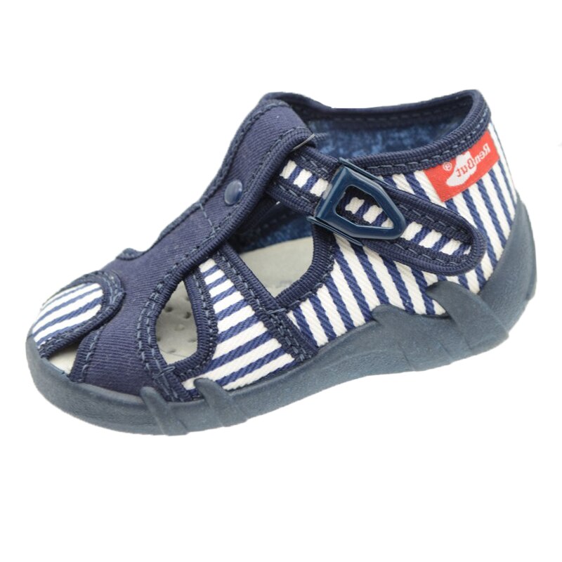 Sandale din panza pentru baieti Renbut, Bleumarin