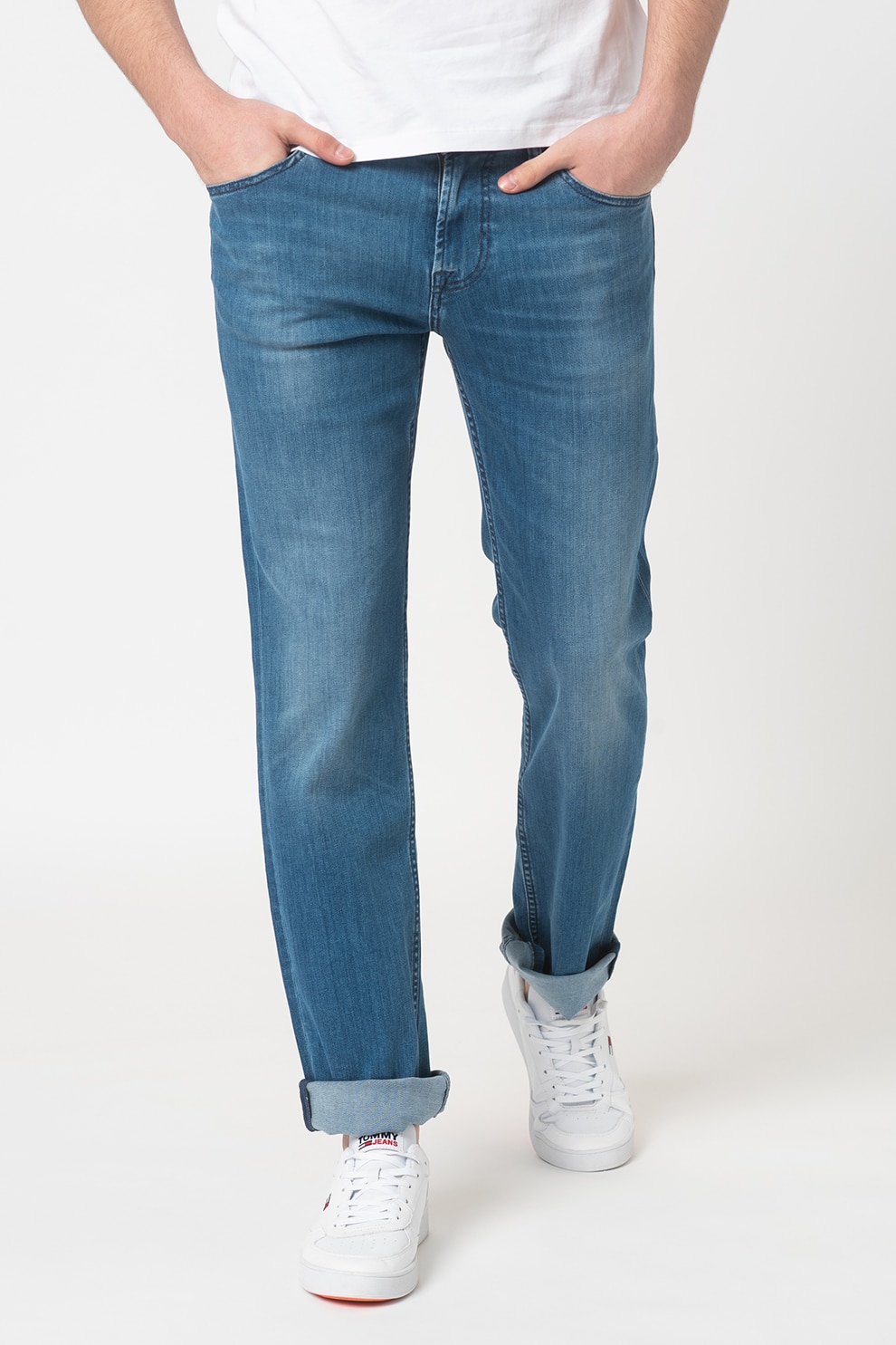 7 for all mankind, Blugi cu croiala dreapta Standard, Albastru inchis, 30