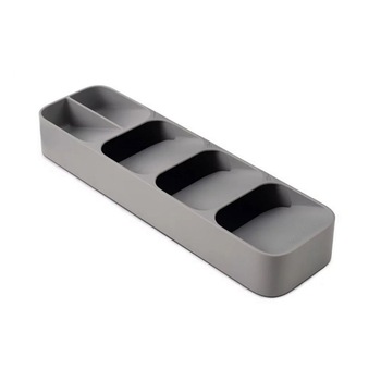 Organizator pentru tacamuri gri, plastic, 39 x 11.2 x 5.2 cm Organizator pentru tacamuri gri, plastic, 39 x 11.2 x 5.2 cm