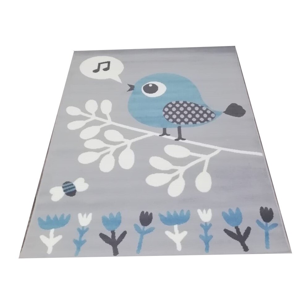 Covor camera copii albastru / gri 100x150 cm