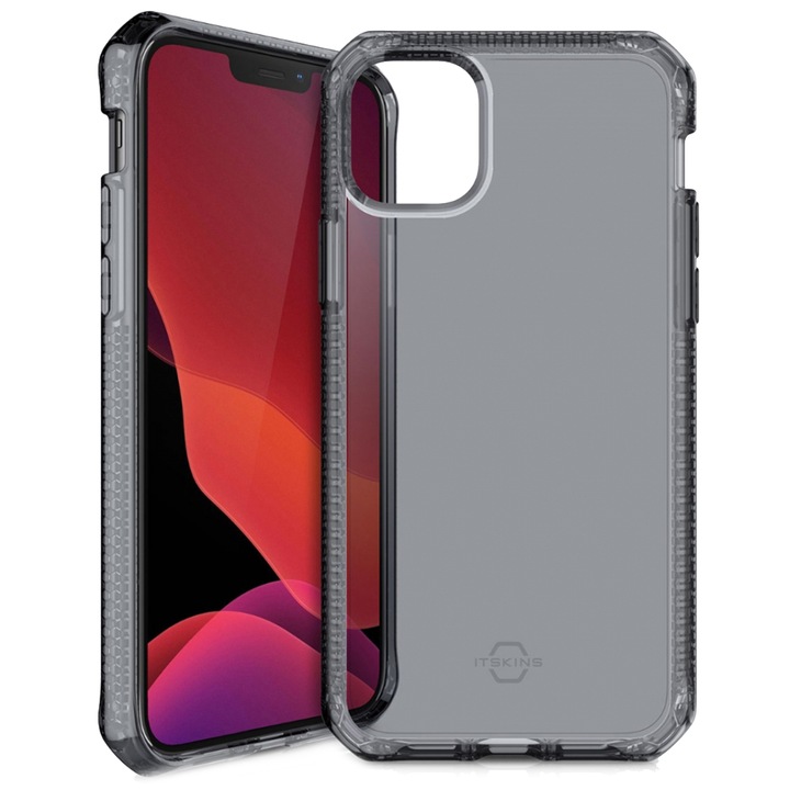 Itskins - Supreme Prism Case for Apple iPhone 13 Pro Max / 12 Pro Max - Coral and BLACK.
