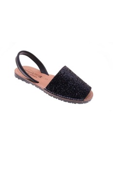 Sandale Dama Minorquine Ibizencas Jam, Negru Sandale Dama Minorquine Ibizencas Jam, Negru