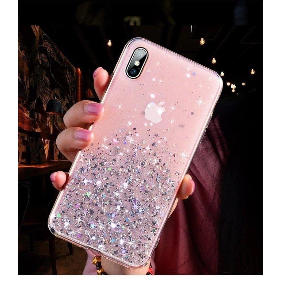 Husa Wozinsky, Star Glitter Shining, Compatibil cu iPhone 12 Mini, Roz