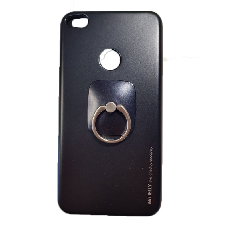Husa pentru Huawei P8 Lite MERCURY Goospery Black cu inel
