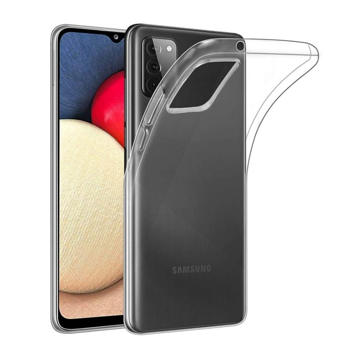 Силиконов Кейс за Samsung Galaxy A03s, Удароустойчив, Мек, Прозрачен