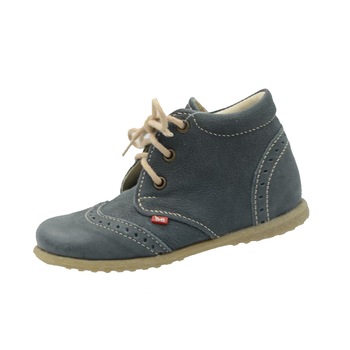 Ghete din piele pentru baieti Emel E-2341-1, Gri Ghete din piele pentru baieti Emel E-2341-1, Gri