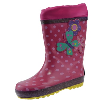 Cizme din cauciuc pentru fete American Club CG-12, Fucsia Cizme din cauciuc pentru fete American Club CG-12, Fucsia