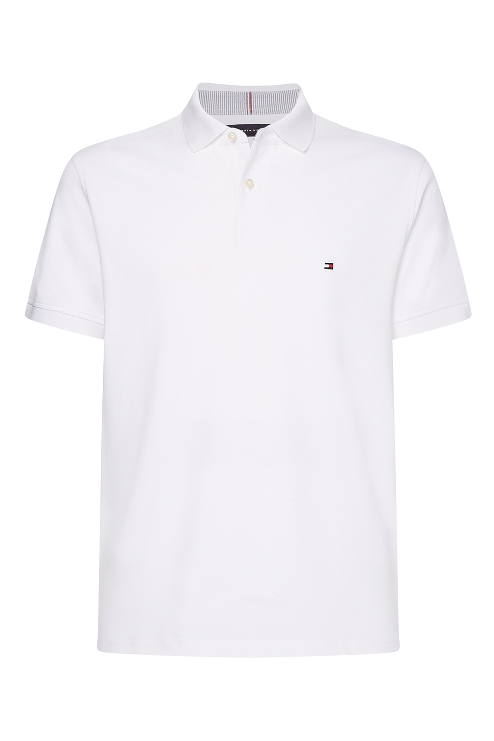 Tommy Hilfiger, Tricou polo din amestec de bumbac organic 1985, Alb, XL