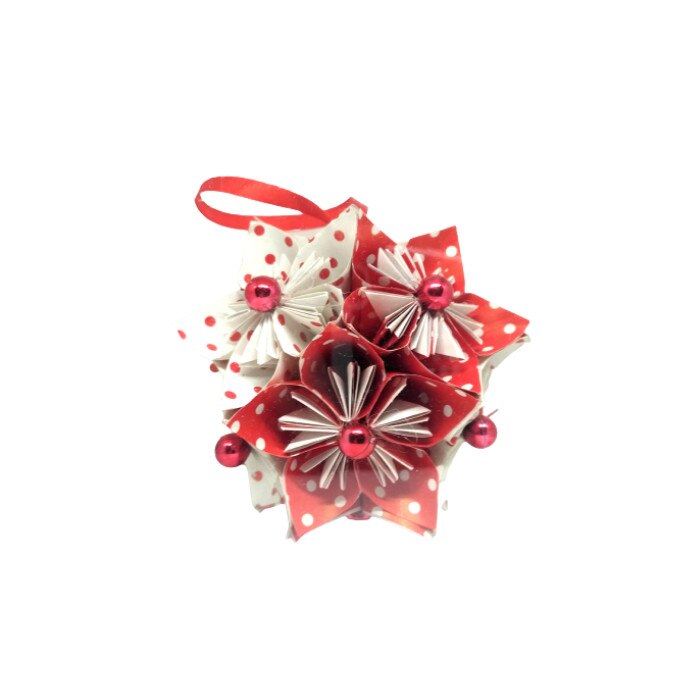 Glob Kusudama - dolce vita - combined polka dots