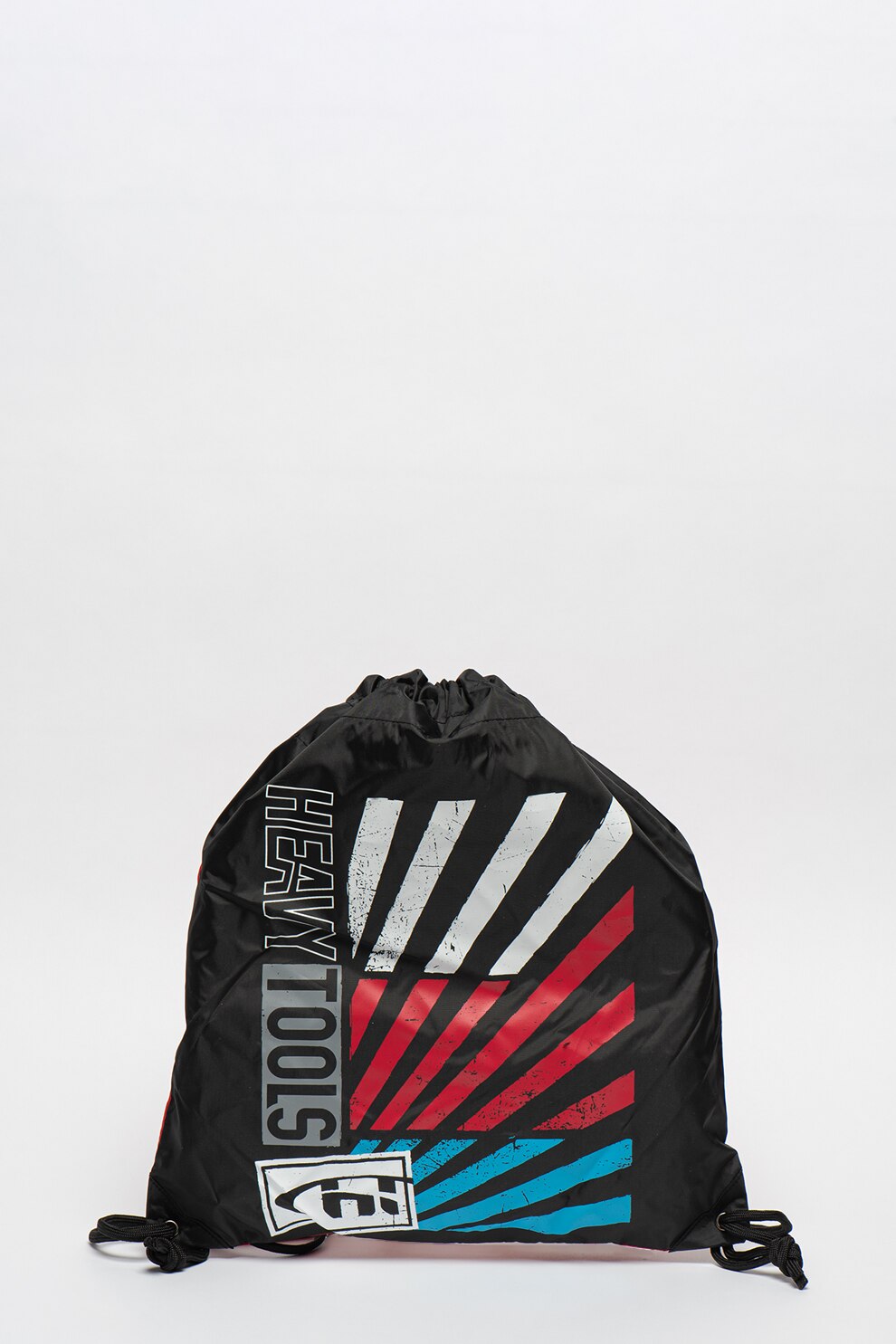 Heavy Tools, Rucsac unisex cu snur Gym20, Negru/Rosu/Alb