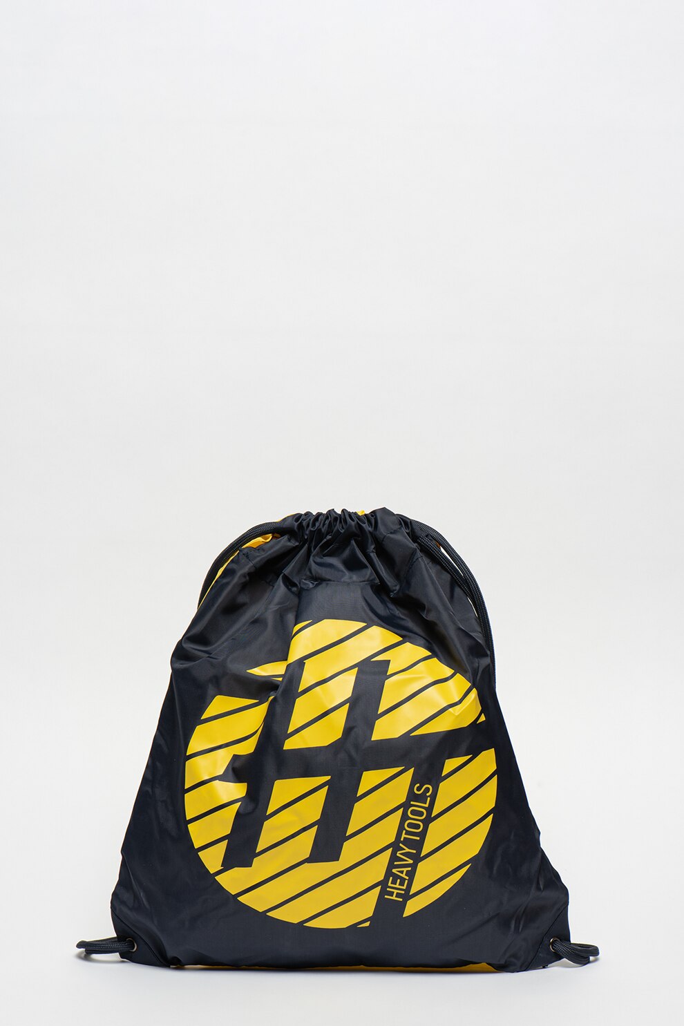 Heavy Tools, Rucsac unisex cu snur si imprimeu logo, Bleumarin/Galben