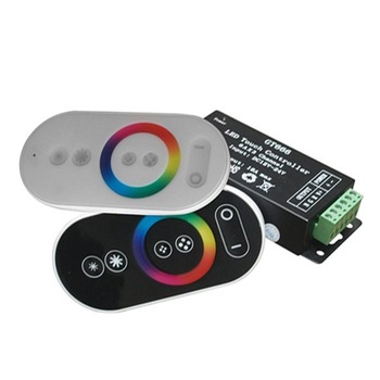 Controler cu telecomanda TOUCH Banda LED RGB MINI 216W 18A - NEGRU Controler cu telecomanda TOUCH Banda LED RGB MINI 216W 18A - NEGRU