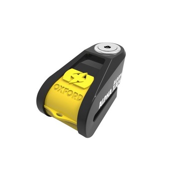 Antifurt moto, blocare disc cu alarma, Oxford Alpha XD14 Super Strong, Negru/Galben Antifurt moto, blocare disc cu alarma, Oxford Alpha XD14 Super Strong, Negru/Galben