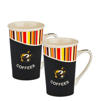 Set de portelan 2 cesti cafea, 350ml Set de portelan 2 cesti cafea, 350ml