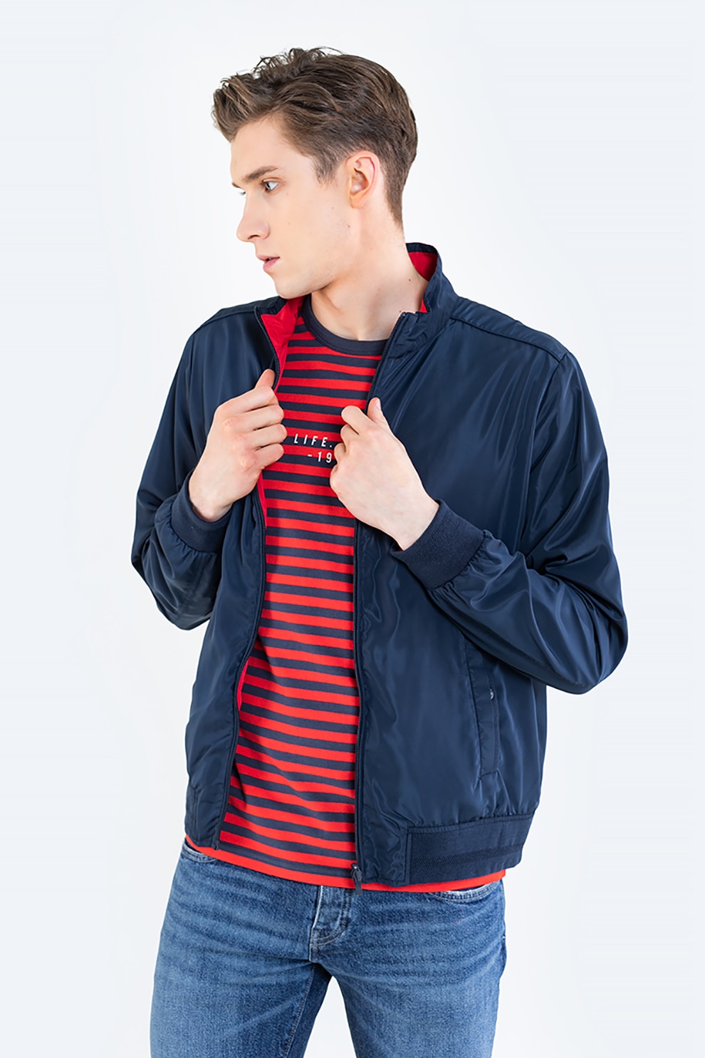 Big Star, Jacheta usoara reversibila, Bleumarin/Rosu