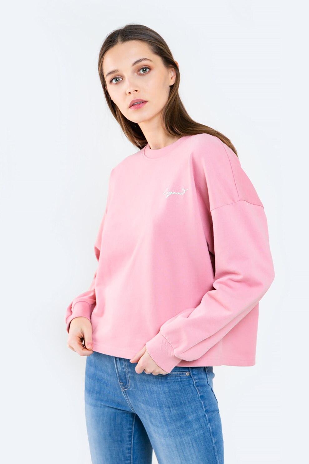 Big Star, Bluza sport lejera cu maneci cazute, Roz