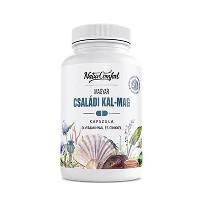 Capsule Calciu-Magneziu-VitaminaD-Zinc familial, Natur Comodit, 60 buc