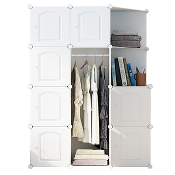 Dulap modular din plastic cu schelet metalic, D3378, culoare Alb, 147 x 110 x 37 cm Dulap modular din plastic cu schelet metalic, D3378, culoare Alb, 147 x 110 x 37 cm