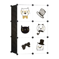 dulap modular din plastic cu schelet metalic d3385 culoare albnegru 110 x 75 x 37 cm imagen 26_0_
0