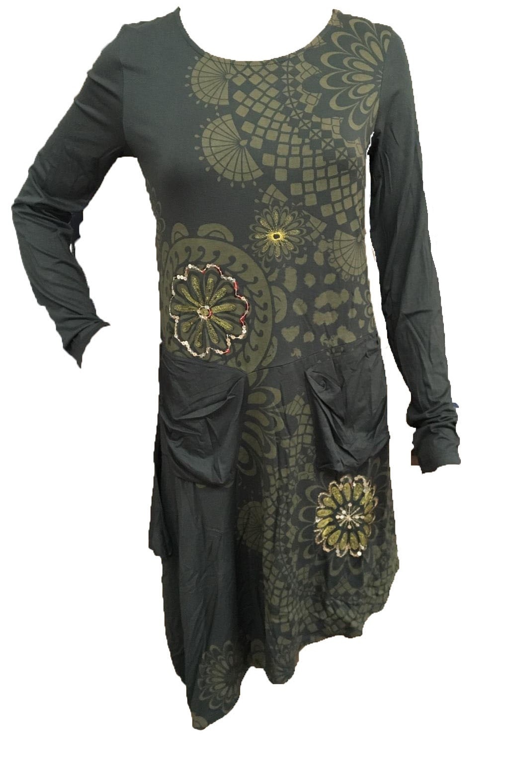 Rochie, Desigual Meritxell 75V21G6, Verde