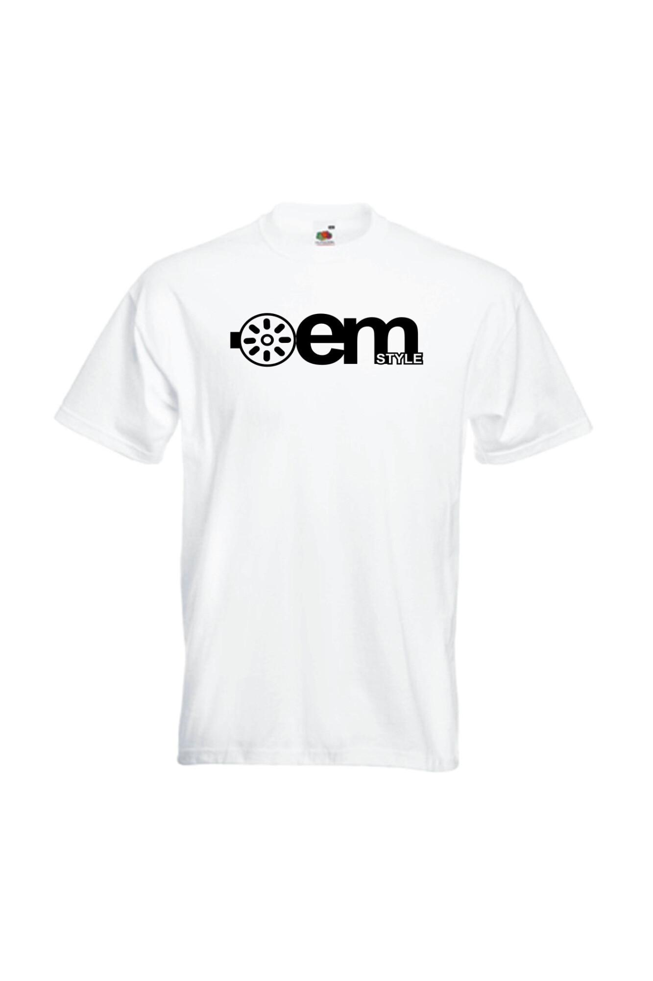 Tricou cu imprimeu Black Dragon, Model OEM Style, Bumbac, Alb, Alb