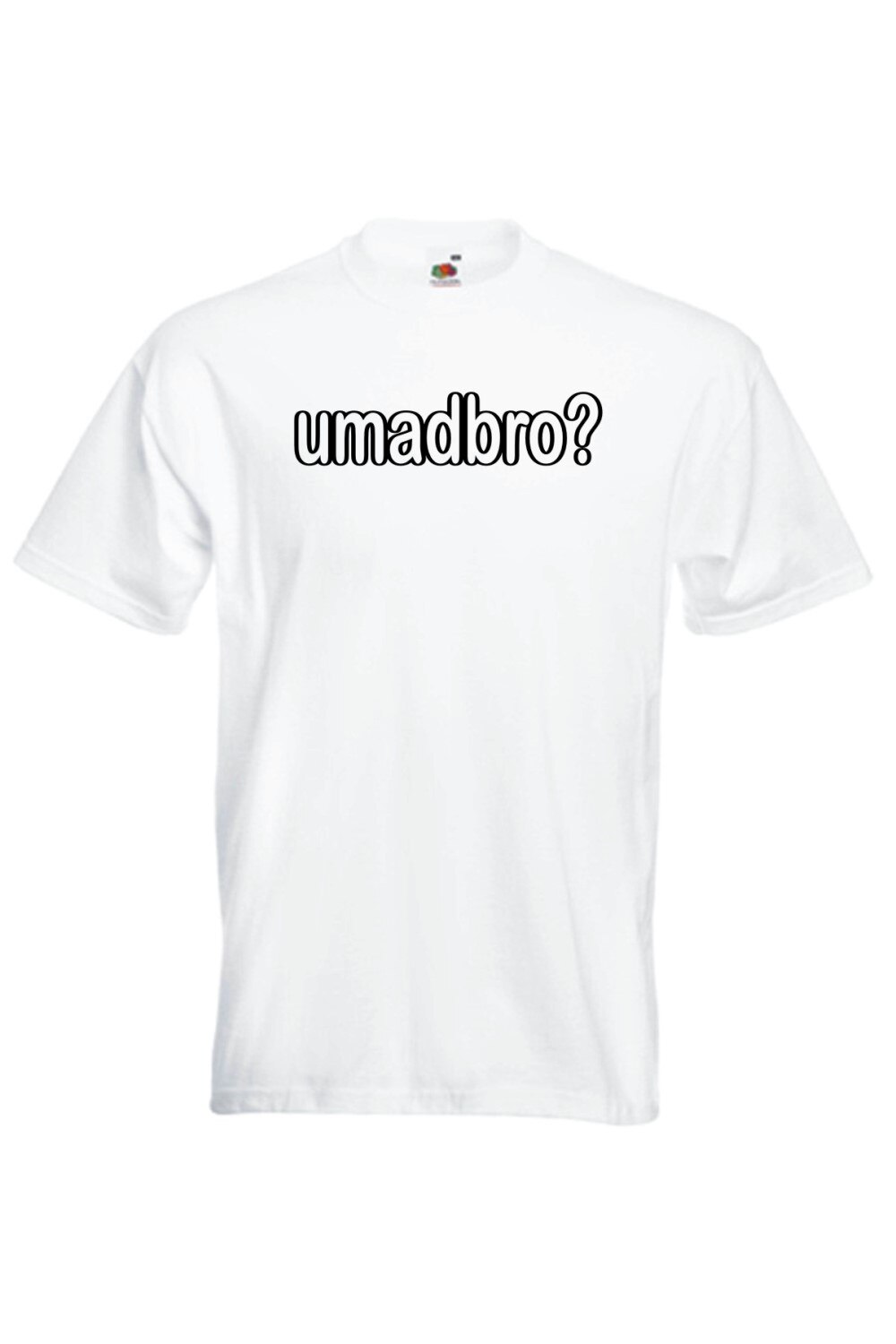 Tricou cu imprimeu, Black Dragon, 100% Bumbac, Model Umadbro, Alb, Alb