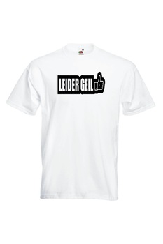 Tricou cu imprimeu 100% bumbac, Black Dragon, Aproximativ 180 g/mp, Leider Geil,Alb, Alb Tricou cu imprimeu 100% bumbac, Black Dragon, Aproximativ 180 g/mp, Leider Geil,Alb, Alb