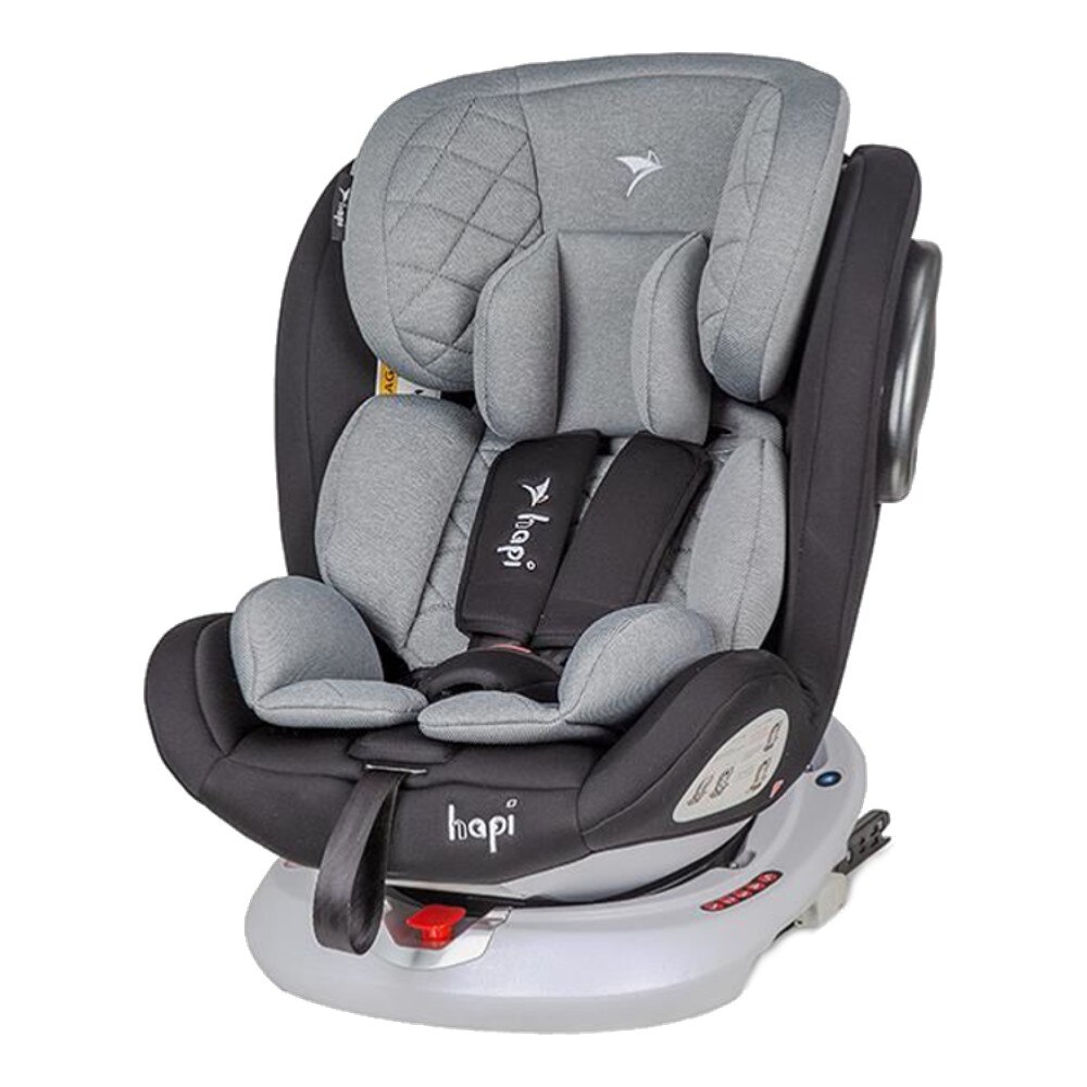 Scaun Auto Rotativ Hapi Ozy cu Isofix Si Centura - Gri