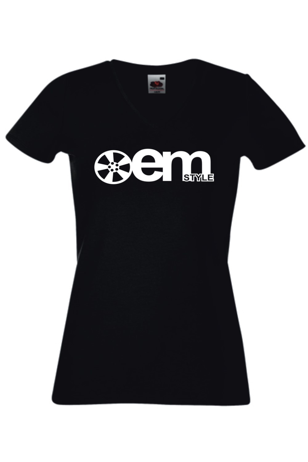 Tricou femei Black Dragon, Imprimeu oem STYLE, Decolteu in ​​V, 100% bumbac 160 g/mp, Negru, Negru