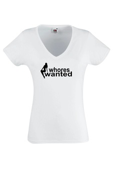 Tricou dama, Black Dragon, Bumbac, Wanted, Alb, Alb, S Tricou dama, Black Dragon, Bumbac, Wanted, Alb, Alb, S