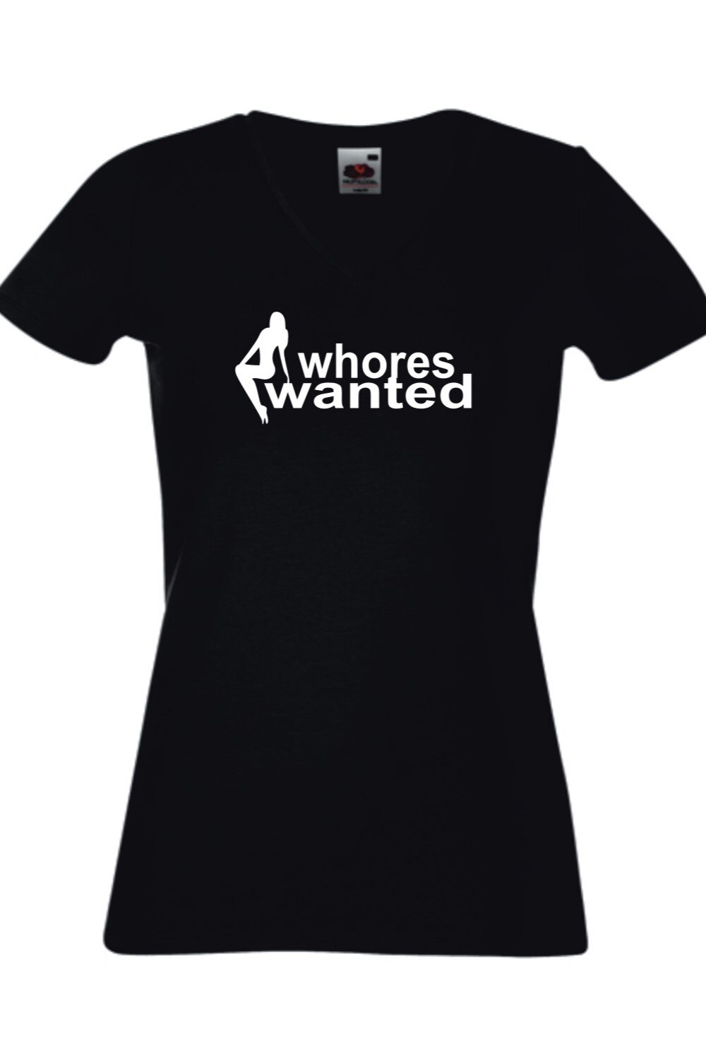 Tricou dama, Black Dragon, Bumbac, Model Wanted, Alb/Negru, Alb/Negru