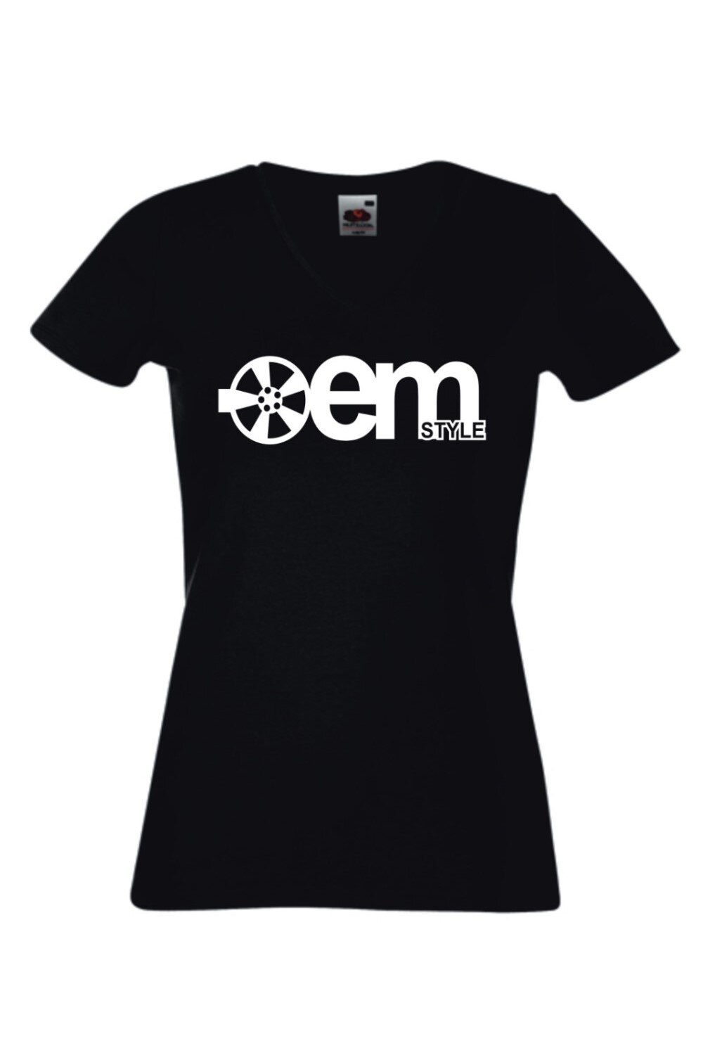 Tricou dama, Black Dragon, Oem Style, Bumbac, Negru/Alb, Negru/Alb