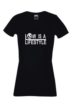 Tricou cu decolteu in V Black Dragon, Model Low is a lifestyle, Bumbac, Negru, Negru Tricou cu decolteu in V Black Dragon, Model Low is a lifestyle, Bumbac, Negru, Negru