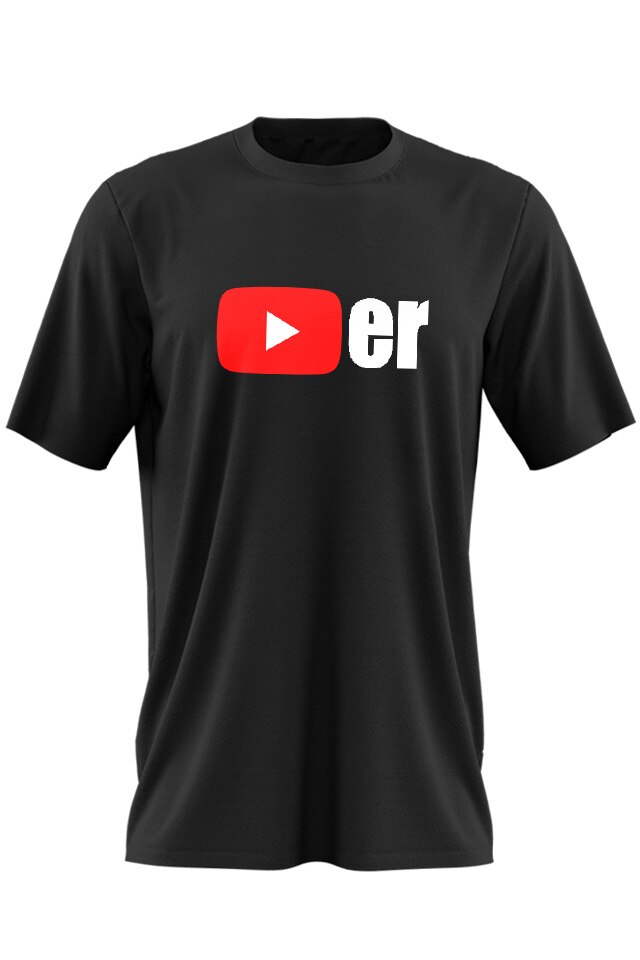 Tricou Negru Adulti YouTuber