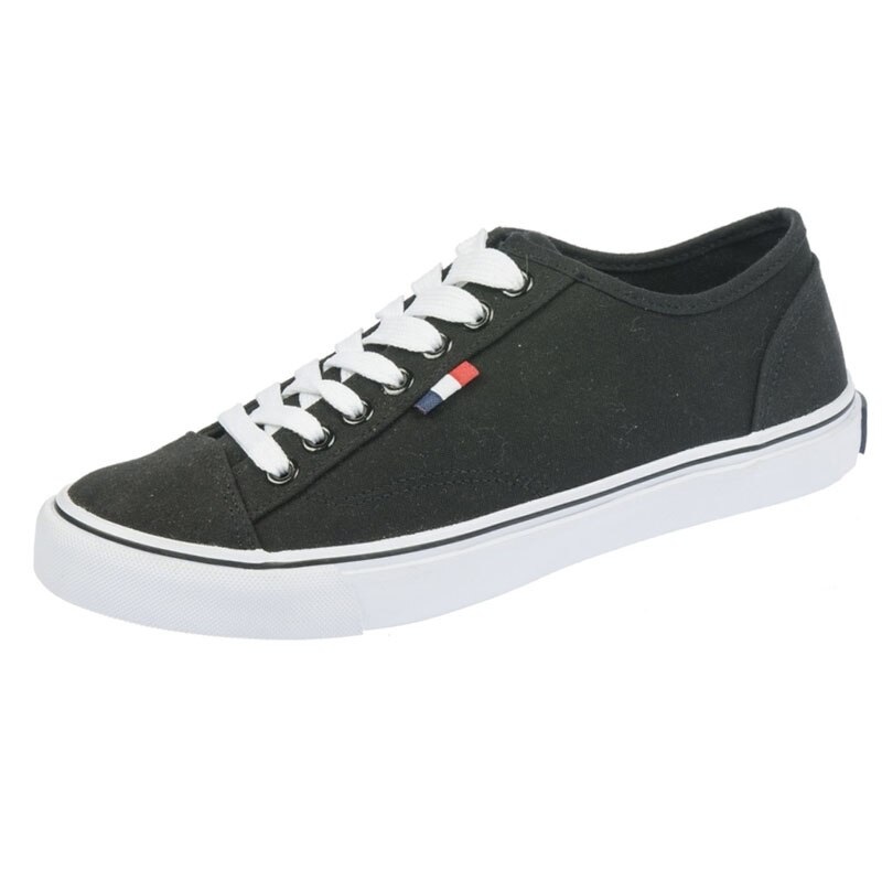 Tenisi din panza pentru baieti American Club LH165050A-N, Negru, 39 EU