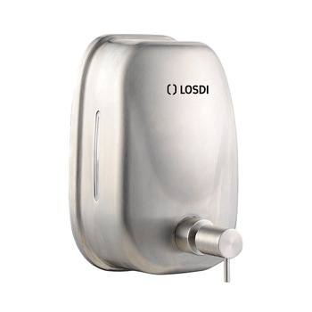 Dozator reincarcabil gel dezinfectant si/ sau sapun lichid Losdi inox satinat 1,7L Dozator reincarcabil gel dezinfectant si/ sau sapun lichid Losdi inox satinat 1,7L