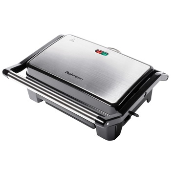 Gratar electric AIX© , de 800W ,cu placi tip grill antiaderente , maner rece la atingere,cu tavita de scurgere, culoare negru si argintiu Gratar electric AIX© , de 800W ,cu placi tip grill antiaderente , maner rece la atingere,cu tavita de scurgere, culoare negru si argintiu
